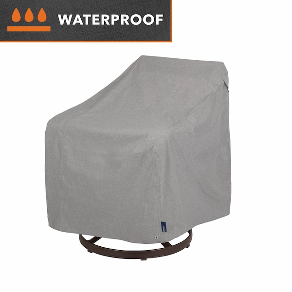 Modern Leisure Garrison Patio Swivel Lounge Chair Cover, Waterproof, 37.5 in. L x 39.25 in. W x 38.5 in. H, Granite 2997 - main